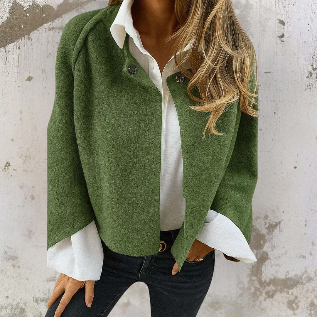 Chaqueta Corta de Estilo Elegante y Tacto Aterciopelado para Mujer®